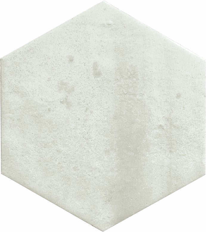 אריח משושה דגם מארס לבן 13.9X16 ס"מ (0.418m2)