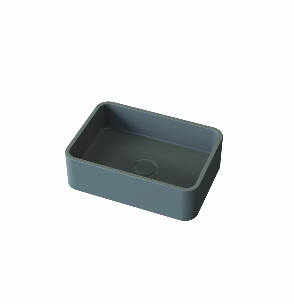 כיור מלבני 400X280X120 בטון C2