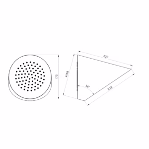 ⁦ראש מקלחת RONDO כרום⁩ – תמונה ⁦2⁩