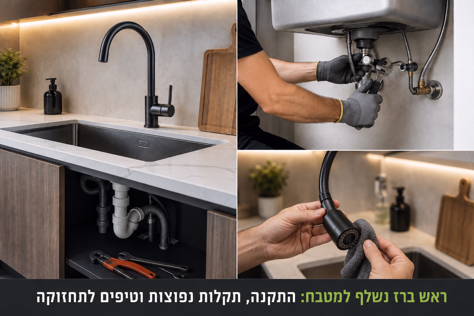 ראש ברז נשלף למטבח